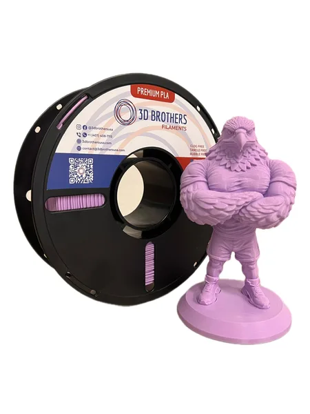 3D Brothers USA High Speed PLA Filament LAVANDER – Made in USA | 1kg Spool | 3D Brothers USA