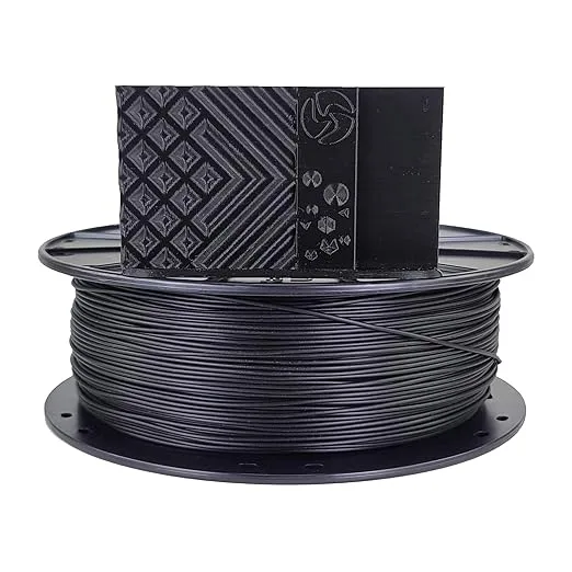 3D Fuel 3D-Fuel 3D Filament High Temp Tough Pro PLA+ Midnight Black, 1 kg +/- Tolerance, Made in USA, Easy to Print and Works with Most 3D Printer Brands