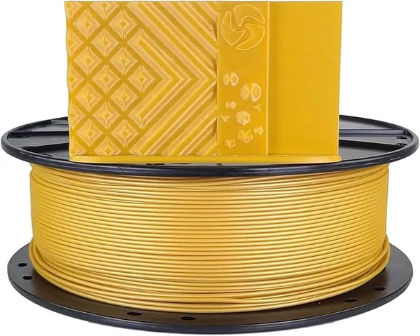 3D Fuel 3D-Fuel Standard PLA+ Filament for 3D Printing, Made in the, Metallic Gold