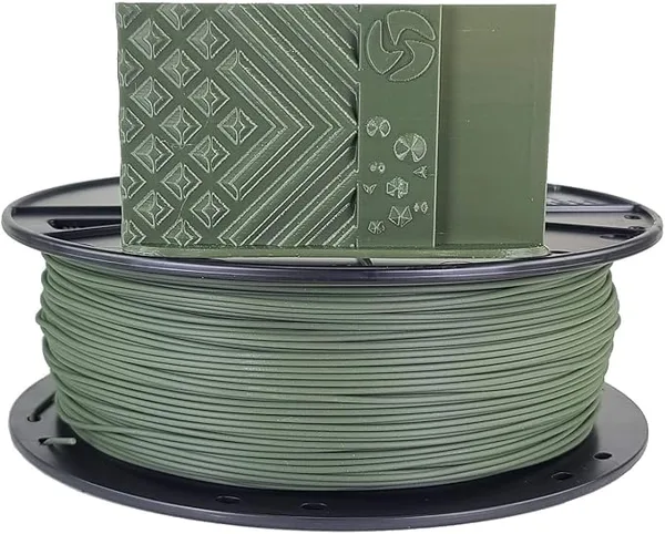 3D Fuel 3D-Fuel Standard PLA+ Filament for 3D Printing, Made in The USA, 3D Printer Filament, Dimensional Accuracy +/-, 1 kg Spool, Olive Green