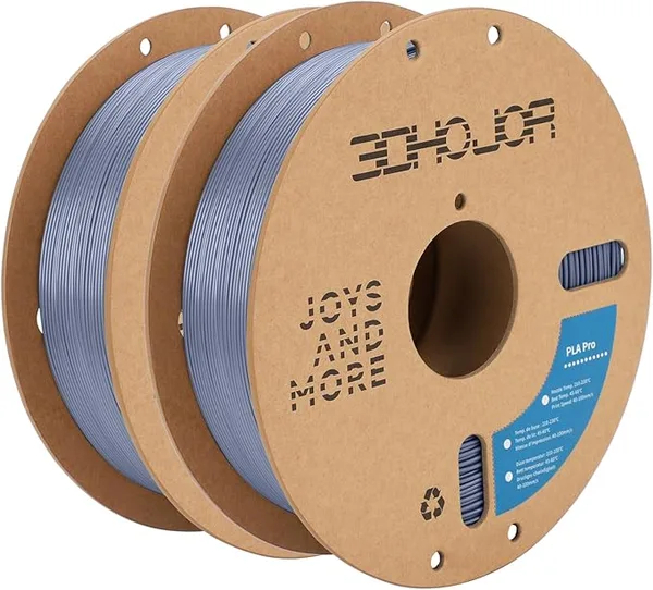 3DHojor 3DHoJor PLA Pro Filament 3D Printing Filament PLA + Bundle 1kg*2 (4.4lbs) Cardboard Spool Dimensional Accuracy +/--2Pack Gray