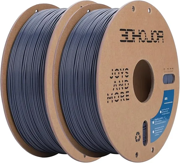 3DHojor 3DHoJor ABS Filament, ABS 1KG*2 Bundle Spool,3D Printer Filament, Dimensional Accuracy +/-, Fit Most FDM Printer-Grey
