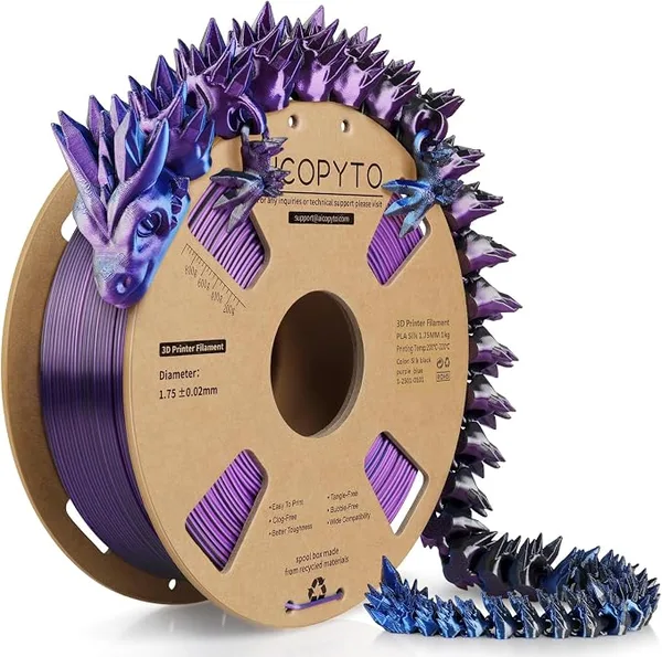 AICOPYTO PLA Silk Black Blue Purple