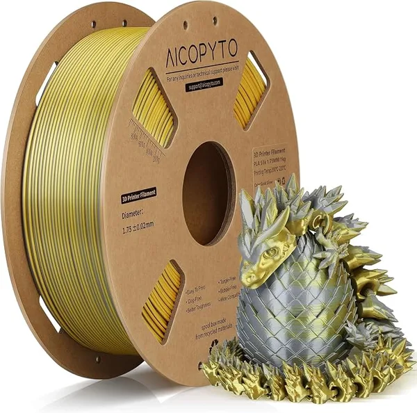 AICOPYTO PLA Silk Gold Silver