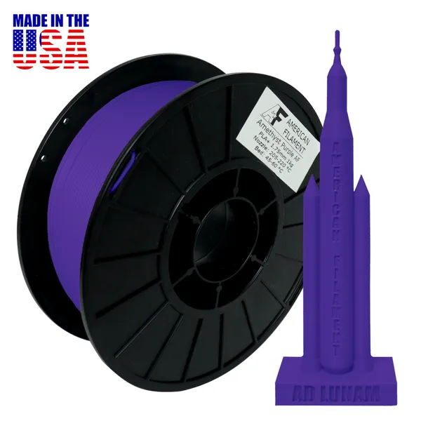 American Filament Amethyst Purple AF PLA+ Filament Made in the USA!