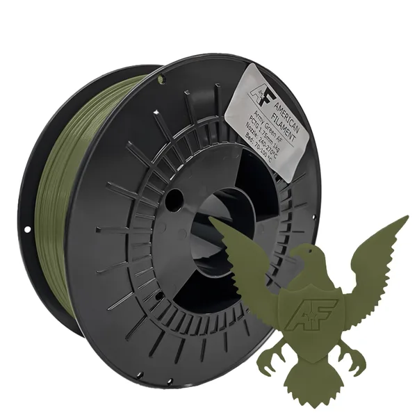 American Filament Army Green AF PCTG Filament Made in the USA!
