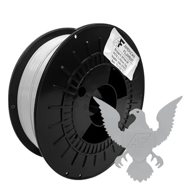 American Filament Blizzard White AF PCTG Filament Made in the USA!