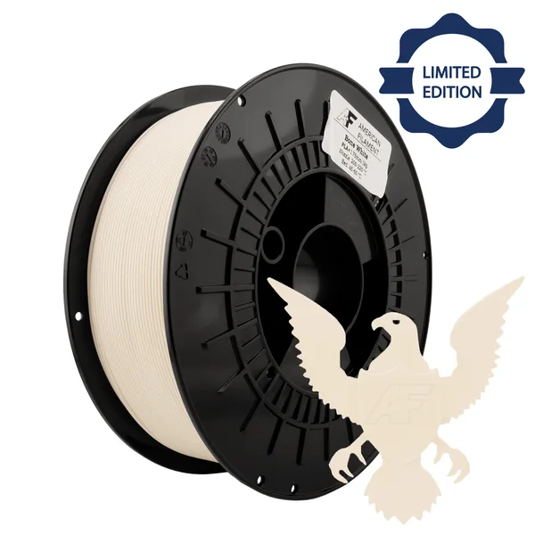 American Filament Bone White AF PLA+ Filament Made in the USA!