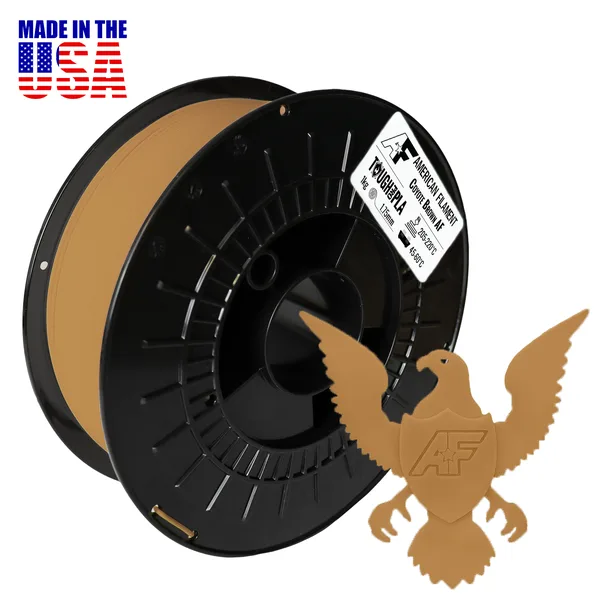 American Filament Coyote Brown AF Tough Pro PLA+ Filament Made in the USA!