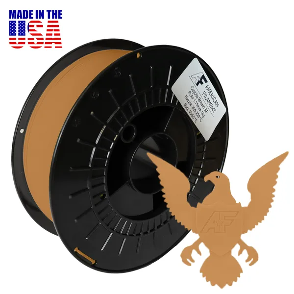 American Filament Coyote Brown AF PLA+ 3D Printer Filament Diameter