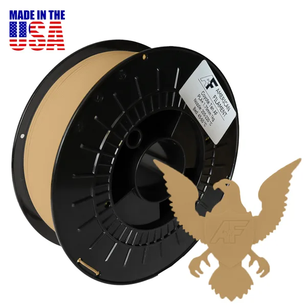American Filament Coyote Tan AF PLA+ 3D Printer Filament Diameter