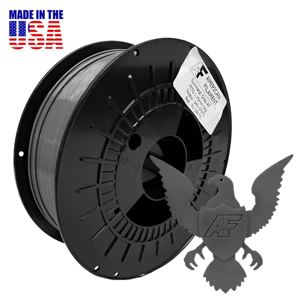 American Filament Gunmetal Gray AF PCTG Filament Made in the USA!