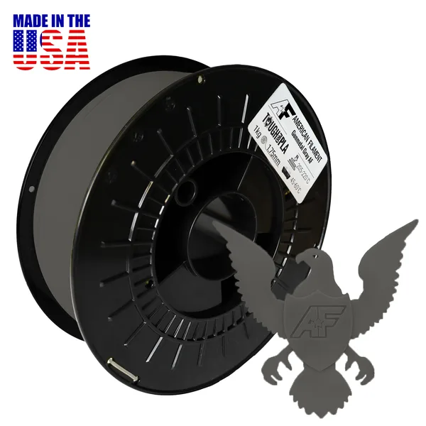 American Filament Gunmetal Gray AF Tough Pro PLA+ Filament Made in the USA!