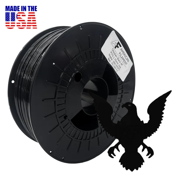 American Filament Obsidian Black AF PCTG Filament Made in the USA!