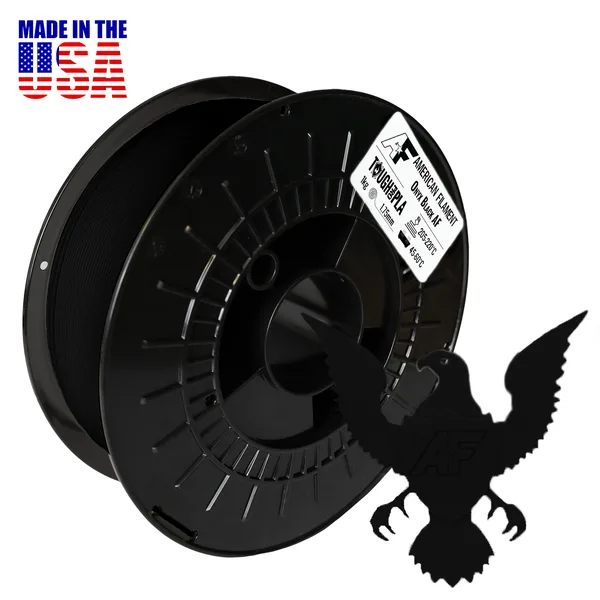 American Filament Onyx Black AF Tough Pro PLA+ Filament Made in the USA!