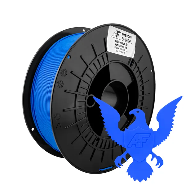 American Filament Police Blue AF PCTG Filament Made in the USA!