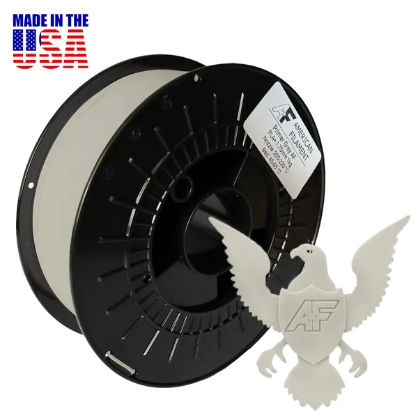 American Filament Primer Gray AF PLA+ 3D Printer Filament Diameter