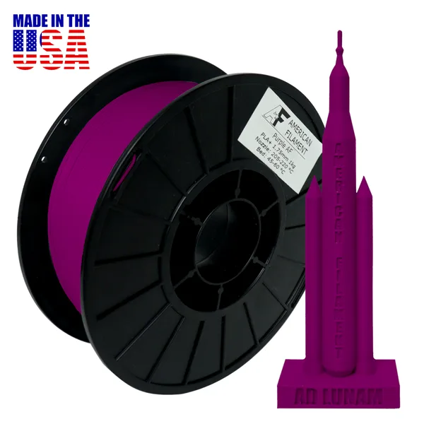 American Filament Purple AF PLA+ Filament Made in the USA!