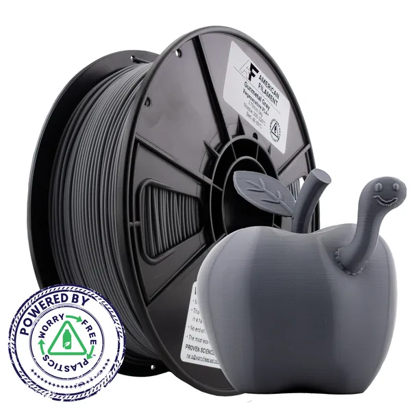 American Filament Regenerative PLA+ Filament – Sustainable PLA with Worry Free Plastics® Technology