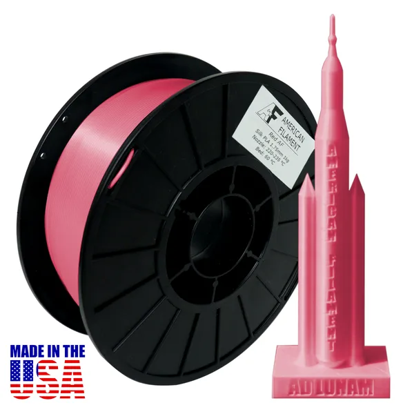 American Filament Red AF Silk PLA 3D Printer Filament Diameter, 1 kg Spool
