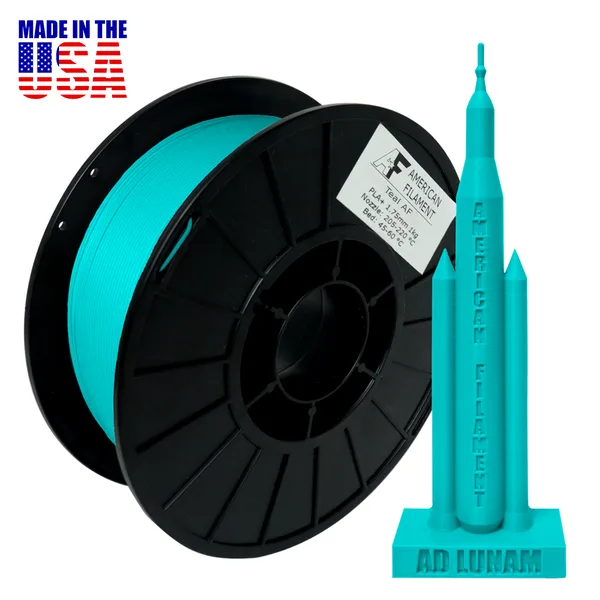 American Filament Teal AF PLA+ Filament Made in the USA!