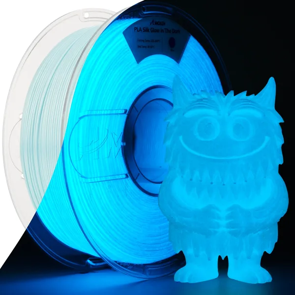 AMOLEN PLA Silk Glow In The Dark, 1KG/2.2LB