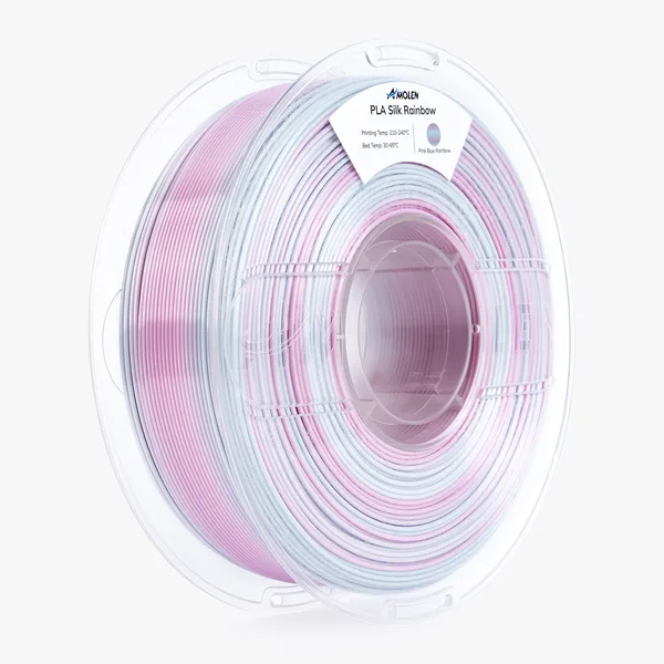 AMOLEN PLA Silk Rainbow, 1KG/2.2LB