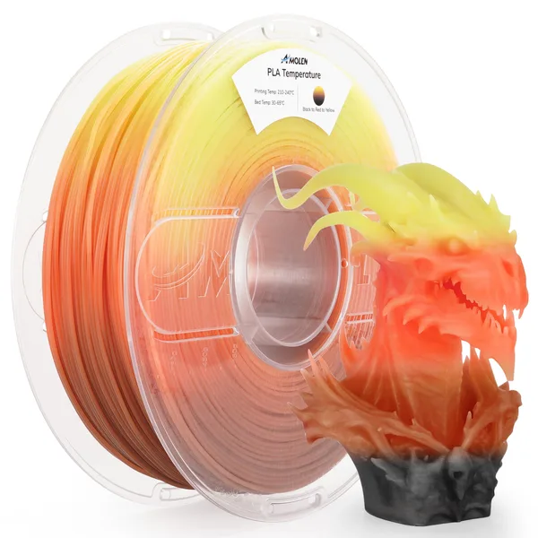 AMOLEN PLA Temperature Color Change, 1KG/2.2LB