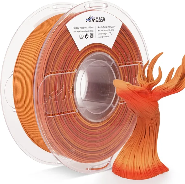 AMOLEN PLA Wood Red