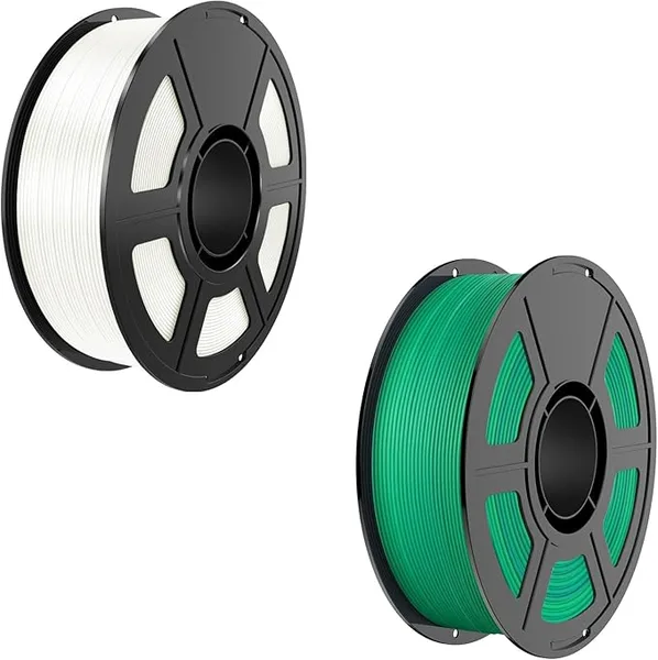 Amoybaby White Silk PLA Filament with Marine Canopy Matte Rainbow Filament