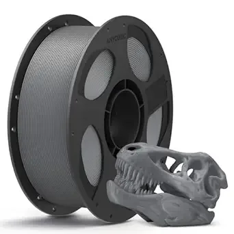 Anycubic ANYCUBIC PLA 3D Printer Filament, 3D Printing PLA Filament Dimensional Accuracy +/-, 1KG Spool (2.2 lbs), Texture Grey