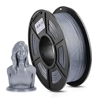 Anycubic ANYCUBIC PLA 3D Printer Filament, 3D Printing PLA Filament Dimensional Accuracy +/-, 1KG Reusable Spool (2.2 lbs), Silver