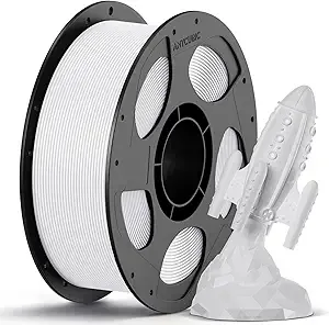 Anycubic ANYCUBIC PETG Filament, 3D Printer Filament, Dimensional Accuracy +/-, Exceptional Toughness, Print with Most FDM 3D Printers, 1KG Reusable Spool, White