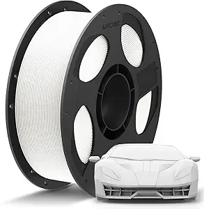 Anycubic ANYCUBIC PLA Plus (PLA+), 3D Printer Filament, High Toughness 3D Printing Filament, Dimensional Accuracy +/-, Print with Most FDM 3D Printers, 1KG Reusable Spool, White