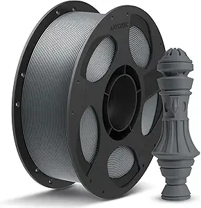 Anycubic ANYCUBIC PLA Plus (PLA+) 3D Printer Filament, High Toughness 3D Printing Filament, Dimensional Accuracy +/-, Print with Most FDM 3D Printers, 1KG Reusable Spool, Texture Gray