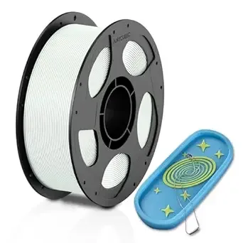 Anycubic ANYCUBIC PLA 3D Printer Filament, Glow in the Dark, 3D Printing PLA Filament Dimensional Accuracy +/-, 1KG Reusable Spool (2.2 lbs), Glow Blue