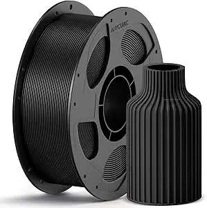 Anycubic ANYCUBIC PETG Filament, 3D Printer Filament, Dimensional Accuracy +/-, Exceptional Toughness and Long-Lasting Print with Most FDM 3D Printers, 1KG Reusable Spool, Black