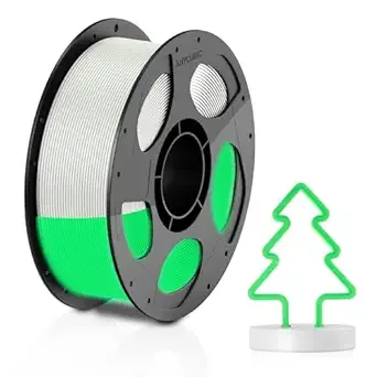 Anycubic ANYCUBIC PLA 3D Printer Filament, Glow in the Dark, 3D Printing PLA Filament Dimensional Accuracy +/-, 1KG Reusable Spool (2.2 lbs), Glow Green