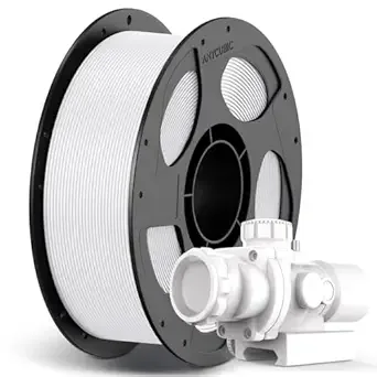 Anycubic ANYCUBIC High Speed 3D Printer Filament, Print Up to 10X Faster, Rapid PLA Filament with High Prints Quality, Dimensional Accuracy +/-, 1KG Reusable Spool, Bright White