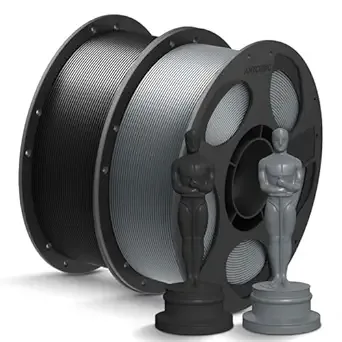 Anycubic ANYCUBIC PLA+ 3D Printer Filament Bundle, PLA Plus Dimensional Accuracy +/-, Fit Most FDM 3D Printers, 1KG Reusable Spool, 2KG Black & Gray