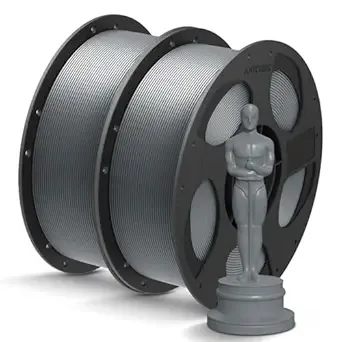 Anycubic ANYCUBIC PLA+ 3D Printer Filament Bundle, PLA Plus Dimensional Accuracy +/-, Fit Most FDM 3D Printers, 1KG Spool, 2KG Texture Grey