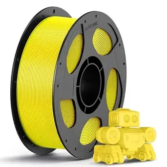Anycubic ANYCUBIC PLA 3D Printer Filament, 3D Printing PLA Filament Dimensional Accuracy +/-, 1KG Reusable Spool (2.2 lbs), Yellow