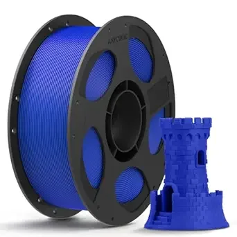 Anycubic ANYCUBIC PLA 3D Printer Filament, 3D Printing PLA Filament Dimensional Accuracy +/-, 1KG Reusable Spool (2.2 lbs), Blue