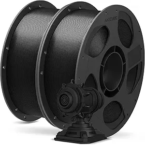 Anycubic ANYCUBIC PLA Plus (PLA+), 3D Printer Filament Bundle, High Toughness, Dimensional Accuracy +/-, Print with Most FDM 3D Printers, 1KG Reusable Spool, 2kg, Black + Black