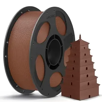 Anycubic ANYCUBIC PLA 3D Printer Filament, 3D Printing PLA Filament Dimensional Accuracy +/-, 1KG Reusable Spool (2.2 lbs), Bronze