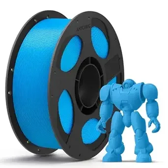 Anycubic ANYCUBIC PLA 3D Printer Filament, 3D Printing PLA Filament Dimensional Accuracy +/-, 1KG Reusable Spool (2.2 lbs), Cyan