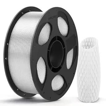 Anycubic ANYCUBIC PLA 3D Printer Filament, 3D Printing PLA Filament Dimensional Accuracy +/-, 1KG Reusable Spool (2.2 lbs), Clear