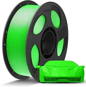 Anycubic ANYCUBIC PLA Plus (PLA+), 3D Printer Filament, High Toughness 3D Printing Filament, Dimensional Accuracy +/-, Print with Most FDM 3D Printers, 1KG Reusable Spool, Green Flash