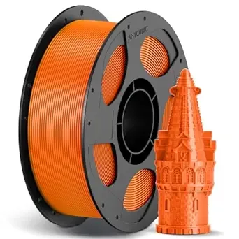 Anycubic ANYCUBIC High Speed 3D Printer Filament, Print Up to 10X Faster, Rapid PLA Filament with High Prints Quality, Dimensional Accuracy +/-, 1KG Reusable Spool, Vibrant Orange