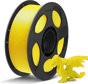 Anycubic ANYCUBIC PLA Plus (PLA+), 3D Printer Filament, High Toughness 3D Printing Filament, Dimensional Accuracy +/-, Print with Most FDM 3D Printers, 1KG Reusable Spool, Vibrant Yellow